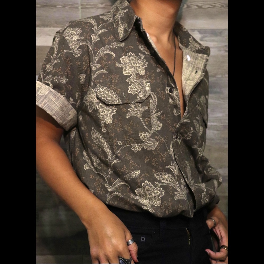 Chaos XXL Patterned button up shirt